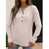image:imageANRABESS Long Sleeve Shirts for Women Henley Tops Dressy Casual TShirts Blouses 2026 Fall Lightweight SweatersBegie