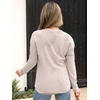 image:imageANRABESS Long Sleeve Shirts for Women Henley Tops Dressy Casual TShirts Blouses 2026 Fall Lightweight SweatersBegie