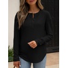 image:imageANRABESS Long Sleeve Shirts for Women Henley Tops Dressy Casual TShirts Blouses 2026 Fall Lightweight SweatersBlack