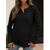 image:imageANRABESS Long Sleeve Shirts for Women Henley Tops Dressy Casual TShirts Blouses 2026 Fall Lightweight SweatersBlack