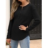 image:imageANRABESS Long Sleeve Shirts for Women Henley Tops Dressy Casual TShirts Blouses 2026 Fall Lightweight SweatersBlack