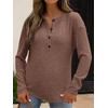 image:imageANRABESS Long Sleeve Shirts for Women Henley Tops Dressy Casual TShirts Blouses 2026 Fall Lightweight SweatersBrown