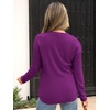image:imageANRABESS Long Sleeve Shirts for Women Henley Tops Dressy Casual TShirts Blouses 2026 Fall Lightweight SweatersDeep Purple