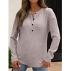 image:imageANRABESS Long Sleeve Shirts for Women Henley Tops Dressy Casual TShirts Blouses 2026 Fall Lightweight SweatersDusty Apricot