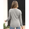 image:imageANRABESS Long Sleeve Shirts for Women Henley Tops Dressy Casual TShirts Blouses 2026 Fall Lightweight SweatersGray Green