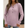 image:imageANRABESS Long Sleeve Shirts for Women Henley Tops Dressy Casual TShirts Blouses 2026 Fall Lightweight SweatersPink