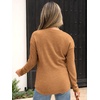 image:imageANRABESS Long Sleeve Shirts for Women Henley Tops Dressy Casual TShirts Blouses 2026 Fall Lightweight SweatersRust Orange