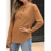 image:imageANRABESS Long Sleeve Shirts for Women Henley Tops Dressy Casual TShirts Blouses 2026 Fall Lightweight SweatersRust Orange