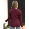 image:imageANRABESS Long Sleeve Shirts for Women Henley Tops Dressy Casual TShirts Blouses 2026 Fall Lightweight SweatersRust Red