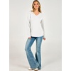 image:imageANRABESS Womens Long Sleeve Waffle Knit Shirts V Neck 2026 Fall Tops Dressy Casual Loose Tunic Basic Tees Winter ClothesWhite