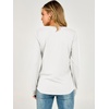 image:imageANRABESS Womens Long Sleeve Waffle Knit Shirts V Neck 2026 Fall Tops Dressy Casual Loose Tunic Basic Tees Winter ClothesWhite