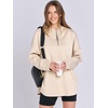 image:imageANRABESS Womens Oversized Hoodie Quarter Zip Sweatshirts 2026 Fall Winter Tunic Pullover Top Trendy Teen Girls Preppy ClothesAlomnd