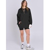 image:imageANRABESS Womens Oversized Hoodie Quarter Zip Sweatshirts 2026 Fall Winter Tunic Pullover Top Trendy Teen Girls Preppy ClothesBlack