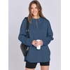 image:imageANRABESS Womens Oversized Hoodie Quarter Zip Sweatshirts 2026 Fall Winter Tunic Pullover Top Trendy Teen Girls Preppy ClothesBlue