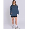 image:imageANRABESS Womens Oversized Hoodie Quarter Zip Sweatshirts 2026 Fall Winter Tunic Pullover Top Trendy Teen Girls Preppy ClothesBlue