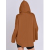 image:imageANRABESS Womens Oversized Hoodie Quarter Zip Sweatshirts 2026 Fall Winter Tunic Pullover Top Trendy Teen Girls Preppy ClothesCaramel