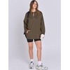 image:imageANRABESS Womens Oversized Hoodie Quarter Zip Sweatshirts 2026 Fall Winter Tunic Pullover Top Trendy Teen Girls Preppy ClothesCoffee