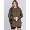 image:imageANRABESS Womens Oversized Hoodie Quarter Zip Sweatshirts 2026 Fall Winter Tunic Pullover Top Trendy Teen Girls Preppy ClothesCoffee