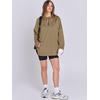image:imageANRABESS Womens Oversized Hoodie Quarter Zip Sweatshirts 2026 Fall Winter Tunic Pullover Top Trendy Teen Girls Preppy ClothesDark Khaki