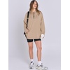 image:imageANRABESS Womens Oversized Hoodie Quarter Zip Sweatshirts 2026 Fall Winter Tunic Pullover Top Trendy Teen Girls Preppy ClothesKhaki