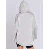 image:imageANRABESS Womens Oversized Hoodie Quarter Zip Sweatshirts 2026 Fall Winter Tunic Pullover Top Trendy Teen Girls Preppy ClothesLight Grey