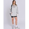 image:imageANRABESS Womens Oversized Hoodie Quarter Zip Sweatshirts 2026 Fall Winter Tunic Pullover Top Trendy Teen Girls Preppy ClothesLight Grey