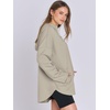 image:imageANRABESS Womens Oversized Hoodie Quarter Zip Sweatshirts 2026 Fall Winter Tunic Pullover Top Trendy Teen Girls Preppy ClothesLight Khaki