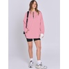 image:imageANRABESS Womens Oversized Hoodie Quarter Zip Sweatshirts 2026 Fall Winter Tunic Pullover Top Trendy Teen Girls Preppy ClothesLight Pink