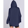 image:imageANRABESS Womens Oversized Hoodie Quarter Zip Sweatshirts 2026 Fall Winter Tunic Pullover Top Trendy Teen Girls Preppy ClothesNavy Blue