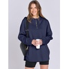 image:imageANRABESS Womens Oversized Hoodie Quarter Zip Sweatshirts 2026 Fall Winter Tunic Pullover Top Trendy Teen Girls Preppy ClothesNavy Blue