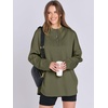 image:imageANRABESS Womens Oversized Hoodie Quarter Zip Sweatshirts 2026 Fall Winter Tunic Pullover Top Trendy Teen Girls Preppy ClothesOlive Green