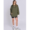 image:imageANRABESS Womens Oversized Hoodie Quarter Zip Sweatshirts 2026 Fall Winter Tunic Pullover Top Trendy Teen Girls Preppy ClothesOlive Green