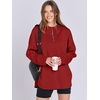 image:imageANRABESS Womens Oversized Hoodie Quarter Zip Sweatshirts 2026 Fall Winter Tunic Pullover Top Trendy Teen Girls Preppy ClothesRed