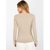 image:imageANRABESS Womens V Neck Wool Blend Knit Lightweight Sweater  Soft Long Sleeve Pullover Tops Basic Silm Fit Versatile Business Casual Office Outfits Cozy Daily Wear Fall WinterParchment