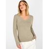 image:imageANRABESS Womens V Neck Wool Blend Knit Lightweight Sweater  Soft Long Sleeve Pullover Tops Basic Silm Fit Versatile Business Casual Office Outfits Cozy Daily Wear Fall WinterAlmond