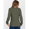 image:imageANRABESS Ribbed Long Sleeve Henley Shirts for Women  Soft lightweight Sweaters Loose Fit Office Work Casual Daily Wear Tunic 2026 Fall Winter Transition OutfitsDeep Green