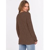 image:imageANRABESS Ribbed Long Sleeve Henley Shirts for Women  Soft lightweight Sweaters Loose Fit Office Work Casual Daily Wear Tunic 2026 Fall Winter Transition OutfitsBrown