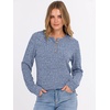 image:imageANRABESS Ribbed Long Sleeve Henley Shirts for Women  Soft lightweight Sweaters Loose Fit Office Work Casual Daily Wear Tunic 2026 Fall Winter Transition OutfitsBlue