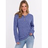 image:imageANRABESS Ribbed Long Sleeve Henley Shirts for Women  Soft lightweight Sweaters Loose Fit Office Work Casual Daily Wear Tunic 2026 Fall Winter Transition OutfitsDeep Blue
