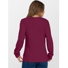 image:imageANRABESS Ribbed Long Sleeve Henley Shirts for Women  Soft lightweight Sweaters Loose Fit Office Work Casual Daily Wear Tunic 2026 Fall Winter Transition OutfitsBurgundy