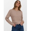 image:imageANRABESS Ribbed Long Sleeve Henley Shirts for Women  Soft lightweight Sweaters Loose Fit Office Work Casual Daily Wear Tunic 2026 Fall Winter Transition OutfitsTan