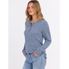 image:imageANRABESS Ribbed Long Sleeve Henley Shirts for Women  Soft lightweight Sweaters Loose Fit Office Work Casual Daily Wear Tunic 2026 Fall Winter Transition OutfitsBlue