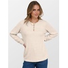 image:imageANRABESS Ribbed Long Sleeve Henley Shirts for Women  Soft lightweight Sweaters Loose Fit Office Work Casual Daily Wear Tunic 2026 Fall Winter Transition OutfitsBeige