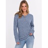 image:imageANRABESS Ribbed Long Sleeve Henley Shirts for Women  Soft lightweight Sweaters Loose Fit Office Work Casual Daily Wear Tunic 2026 Fall Winter Transition OutfitsBlue
