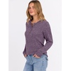 image:imageANRABESS Ribbed Long Sleeve Henley Shirts for Women  Soft lightweight Sweaters Loose Fit Office Work Casual Daily Wear Tunic 2026 Fall Winter Transition OutfitsPurple