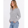 image:imageANRABESS Ribbed Long Sleeve Henley Shirts for Women  Soft lightweight Sweaters Loose Fit Office Work Casual Daily Wear Tunic 2026 Fall Winter Transition OutfitsGrey