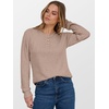 image:imageANRABESS Ribbed Long Sleeve Henley Shirts for Women  Soft lightweight Sweaters Loose Fit Office Work Casual Daily Wear Tunic 2026 Fall Winter Transition OutfitsTan