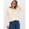 image:imageANRABESS Ribbed Long Sleeve Henley Shirts for Women  Soft lightweight Sweaters Loose Fit Office Work Casual Daily Wear Tunic 2026 Fall Winter Transition OutfitsBeige