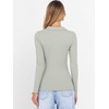 image:imageANRABESS Women Long Sleeve Polo Shirts V Neck Slim Rib Knit Collared Dressy Business Casual Top 2026 Basic Tee Fall OutfitsLight Green