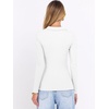 image:imageANRABESS Women Long Sleeve Polo Shirts V Neck Slim Rib Knit Collared Dressy Business Casual Top 2026 Basic Tee Fall OutfitsWhite